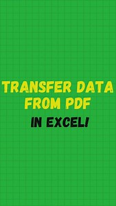 Ibrahim | Excel Champion on Instagram: "Here’s a trick to transfer data from a PDF to Excel easily! 📑➡️📊 Save this for your next project! ✅ Follow these 5 simple steps 👉 1. Open the PDF: Start by opening the PDF file you want to extract data from using any PDF reader. 2. Select the Data: Highlight the data you need in the PDF. You can do this by clicking and dragging your mouse over the text. 3. Copy the Data: Once the data is highlighted, right-click and select Copy (or press Ctrl + C). 4. P