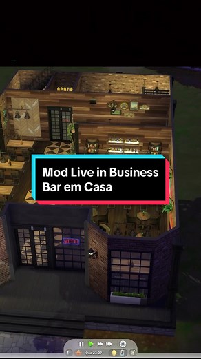 Bar em Casa - Mod Live in Business - The Sims 4