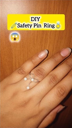 🧷=💍😱 DIY Homemade Ring | how to make ring at home | homemade cute ring #diyrings #shorts #rings #diy