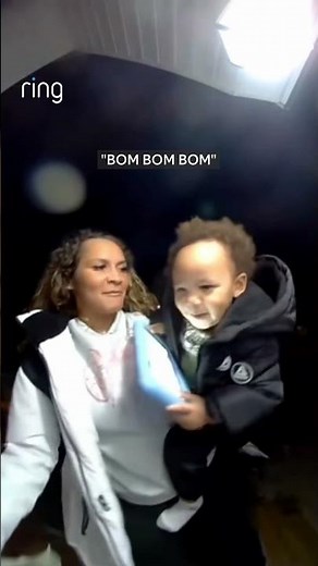 Get him a microphone! 2-year-old Kash loves to sing along with the Ring doorbell 🎶🔔
