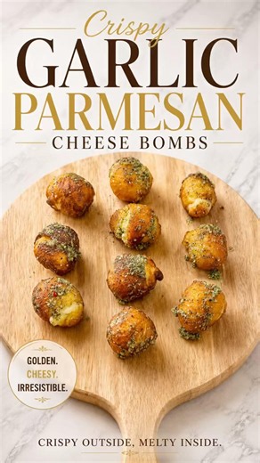 Garlic Parmesan Cheesy Crescent Roll Bites🤤 #shorts #appetizer #CrescentRolls #PartyFood #snack