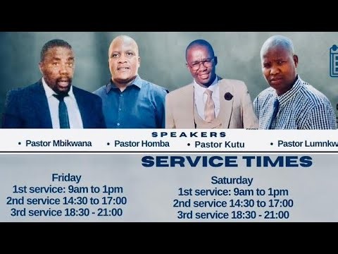 Passover conference. Day 1 Afternoon session Pst Lumkwana