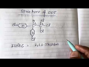 Structure of DDT | IUPAC name of DDT| ‪@chemistryboardwaale‬