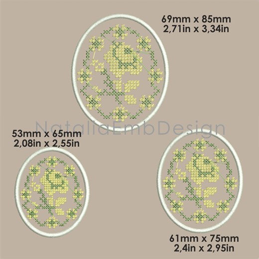 Happy Easter Egg Embroidery Design: Willow Pattern (digital Download) - Etsy
