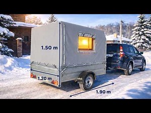 I built a tiny self-contained trailer house.