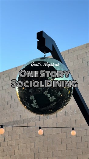 rumor has it this place is the perfect girls OR date night 🪩 @onestorysocialdining