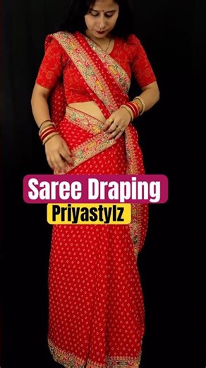 Stop Draping the Old Way! Try the Infinity Style ♾️ #SareeHacks #ytshorts