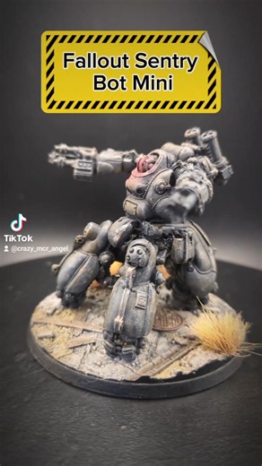 Fallout Sentry Bot ‪@Modiphius‬ #fallout #falloutsentrybot #robot #miniatures #wastelandwarfare