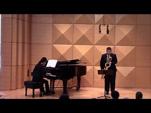 Concerto for Baritone Saxophone (Hass) - Taylor Huitema and Zhao Wang | Premiere Performance