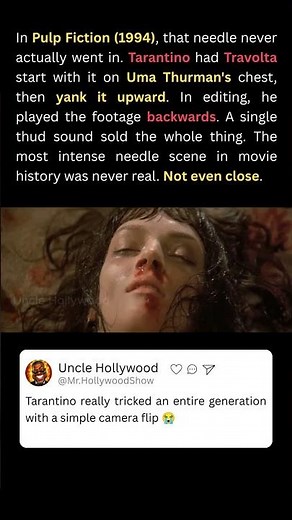 In Pulp Fiction (1994), Tarantino Filmed This Scene Backwards