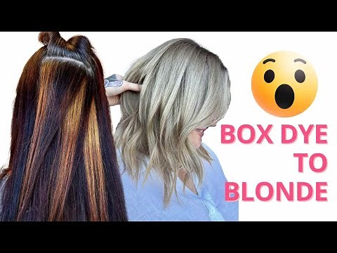 How To Remove Black Hair Color without a ton of Damage - BLACK TO BLONDE #HAIRTUTORIAL