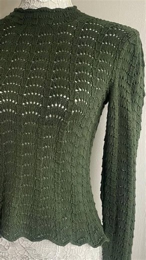 Ailsa Stephen on Instagram: "Episode 7 of the Game of Wool was my first week wearing something that wasn't a vintage pattern! I wore the beautiful Barbroe Blouse by @knittingforolive 💚 I used their merino wool in the colour Bottle Green. I was inspired to make one of these through two of my favourite YouTube podcasts; my friend Merja @anythingbymerja and the wonderful @fruityknitting 🍓 who showcase the blouse in gorgeous colours and also help to explain the increases of this project. I'd love