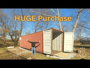 Setting up a Shipping Container - Leveling and Ramp Build