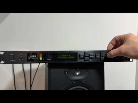 Yamaha SPX90 vintage digital effects presets run through