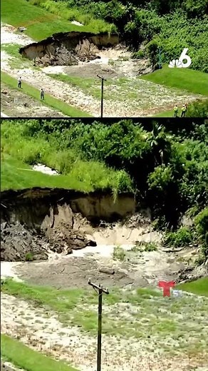 A massive sinkhole opened in a Florida neighborhood