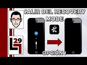 Como salir del Recovery Mode (Pantalla que pide conectar tu dispositivo a iTunes) | Opción 1