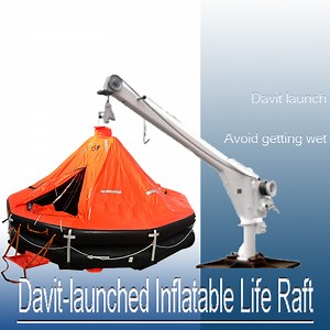 [Hot Item] D Type Inflatable Life Raft Solas Single Arm Davit Launched Liferafts