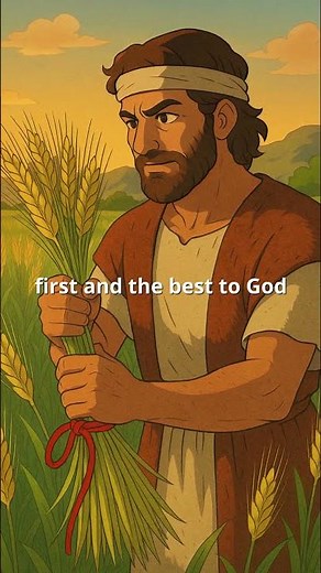 Why God always gets first the omer sheaf that determines everything