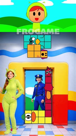 Sprunki Beat The Block Challenge | Nina VS Pocoyo Policeman