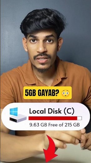 Windows Me 2 Hidden Folders Jo Storage Kha Rahe Hain 😱 | Free 5GB Space Instantly! #shorts #windows