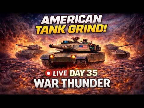 🔴American Tank Grind – War Thunder LIVE Day 35 (M1 Abrams) #warthunderlive #gaming