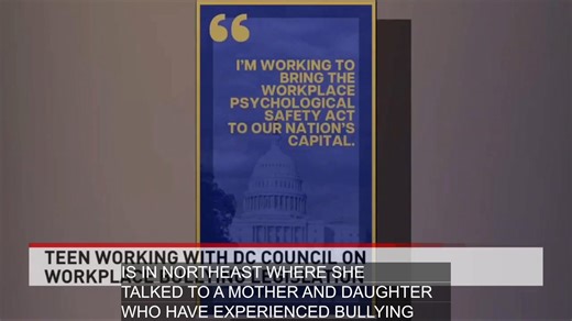 When HR Chief Kim Williams suffered from bullying at work, she knew she had to do something about it. After her 16-year old daughter Cassi also felt harm from the by extension, the two decided to take action by working to bring the Workplace Psychological Safety Act to Washington, DC. https://www.wjla.com/news/local/washington-dc-workplace-bullying-bill-legislation-dc-council-psychological-prevention-safety-act-employees | End Workplace Abuse