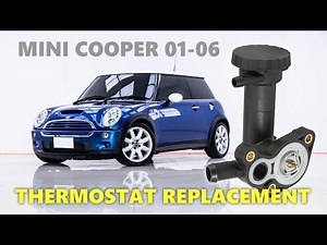 HOW TO REPLACE MINI COOPER THERMOSTAT 2001-2006 #minicooper #thermostat #replacement #p0128