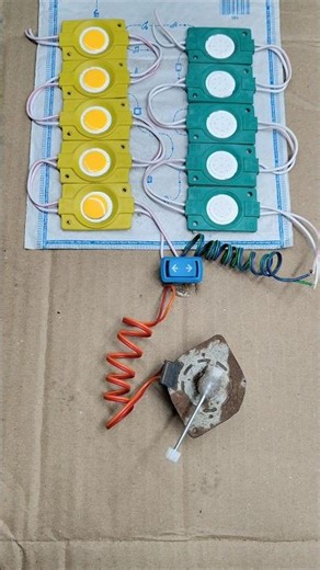 Metal Gear DC Motor as Generator | Powering LEDs Without Battery