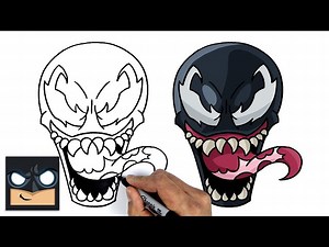 How To Draw Venom | Step By Step Tutorial - Videos For Kids