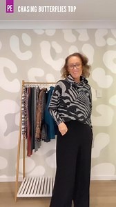 *NEW* Chasing Butterflies Batwing Top, Sweater & Jumper. 15% OFF Until Monday. This is top 5 from my video. FABRIC: Textured sweater knit from The Dahlia Sewciety. Neckband is rib knit (reduced 1cm). STYLE INFO: Crew neck, full sleeve with mini cuff, length 1 hemmed. Neck warmer (shortened). WORN WITH: Store bought jeans & the PE Palazzo Pants. This pattern features a draped silhouette that tapers from dramatic batwing to fitted sleeves, creating a chic and comfortable look. It has a generous am