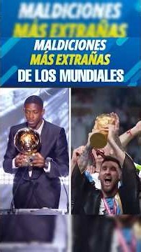 Las maldiciones extrañas de los mundiales #datoscurisos #mundial2026 #curiosidades
