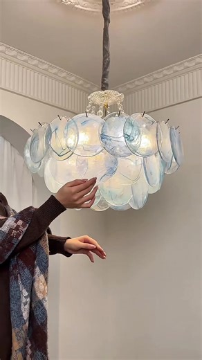 This lamp shocked the neighbors! #Light #HomeLife #Chandelier #livingroom #Home