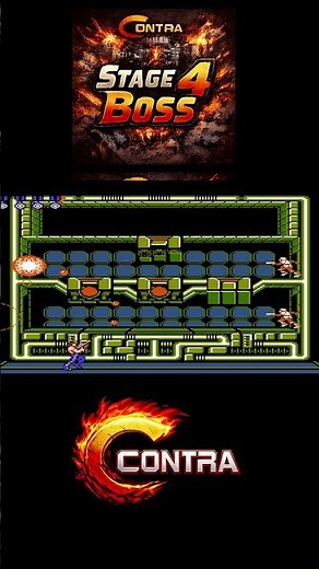 Contra All Boss Fights 🔥 No Damage | NES Retro Game #shorts