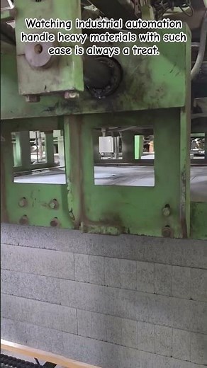 Precision Stacking: Automated Concrete Block Production! 🏗️#IndustrialAutomation #ConstructionTech