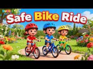 How to Ride a Bike 🚴‍♂️ | Kids Bike Safety Song | Bubble Kids Safety
