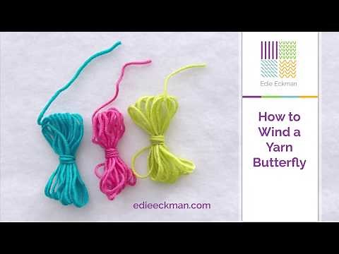 How to Wind a Yarn Butterfly