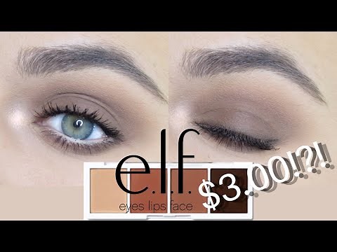 CLEAN GIRL Smokey Eye Tutorial!! Elf I Love You A Latte Palette!