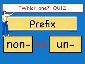 Grammar Quiz - Negative Prefixes Un- and Non-