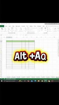 Excel Filter Shortcut Key 🔥 | Alt + A + Q | Excel Tips & Tricks #shorts #excel #microsoft #trending