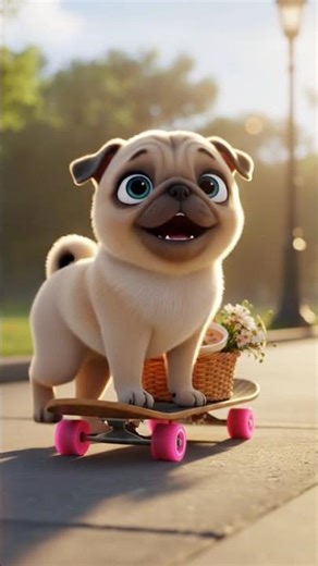 Loyal Pug Puppy Takes Care of Sick Owner Heartwarming Animation