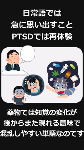 「フラッシュバック」、医学ではかなり意味が違います
