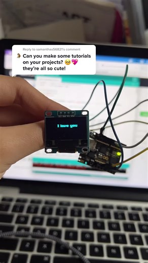 Reply to @samanthas56821 finally made a tutorial for this! 😅 link with detailed instructions and code in my bio 💕✨ #arduinoproject #arduinouniminile