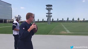 158K views · 3.7K reactions | Dak Prescott vs Jason Garrett. One throw after Dallas Cowboys on 247Sports practice. Winner takes all! | Dallas Cowboys on CBS Sports | Facebook
