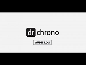 Training: DrChrono Reporting | Audit Logs