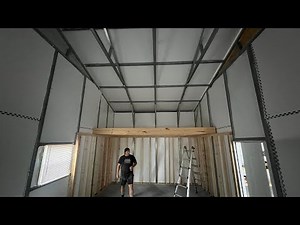 From Metal Building to DIY Off-Grid Hunting Cabin | Part 3: Framing the Loft and Walls Begins