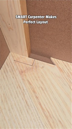 GENIUS Carpenter’s EASY Layout Trick | woodworking idea #shorts #diy #howto