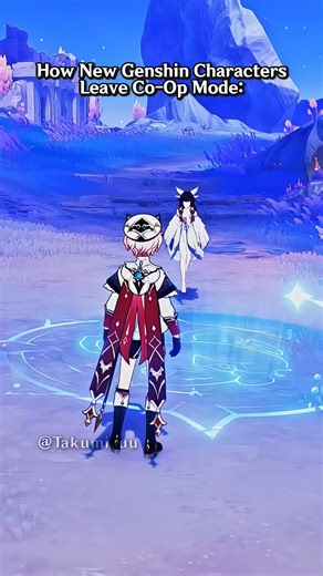 New Genshin Characters' Ways of Leaving Co-Op