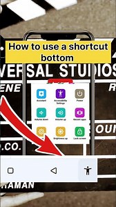 How to use shortcut bottom in android phone |
