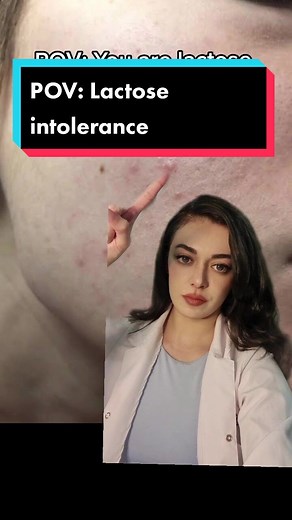 Lactose intolerance is when you get symptoms, such as tummy pain, after eating food containing lactose, a sugar found in dairy products. The symptoms can be prevented by eating smaller portions of foods that contain lactose or avoiding them completely. #milk #lactose #dairy #dairyproducts #health #acnetreatment #nutrition #skincare #skintips #blemishes #fy #foryou #for #you #fyp