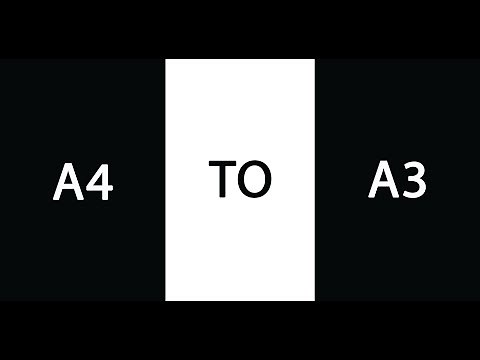 how to print document A4 to A3 paper